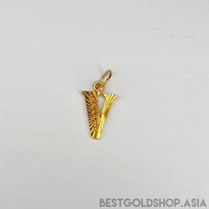 22k / 916 gold alphabet cutting design pendant - Best Gold Shop 22k gold 22k gold pendant 916 gold 916 gold