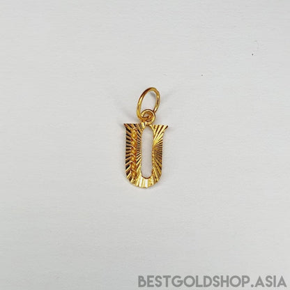 22k / 916 gold alphabet cutting design pendant - Best Gold Shop 22k gold 22k gold pendant 916 gold 916 gold