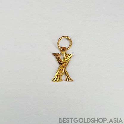 22k / 916 gold alphabet cutting design pendant - Best Gold Shop 22k gold 22k gold pendant 916 gold 916 gold