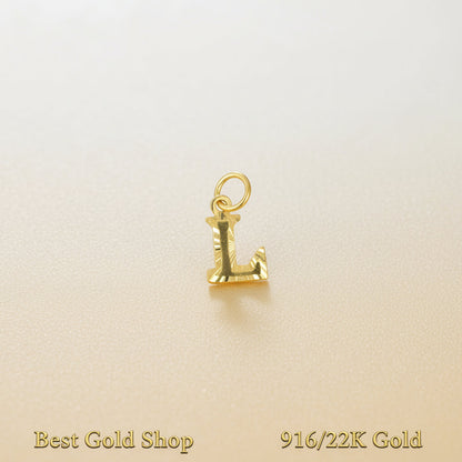 916 Gold Alphabet Pendant V3 by Best Gold ShopCharms & PendantsBest Gold Shop