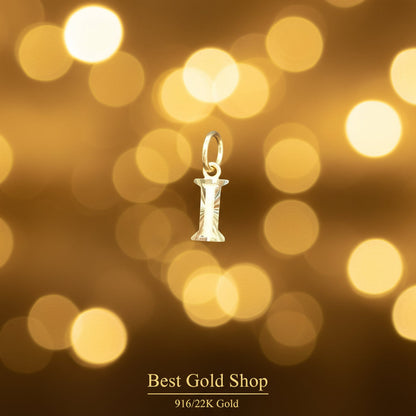 916 Gold Alphabet Pendant V3 by Best Gold ShopCharms & PendantsBest Gold Shop