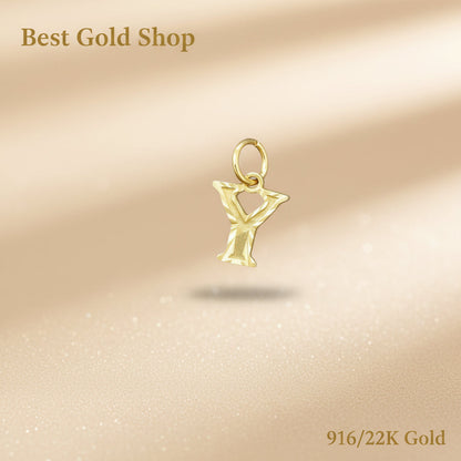 916 Gold Alphabet Pendant V3 by Best Gold ShopCharms & PendantsBest Gold Shop