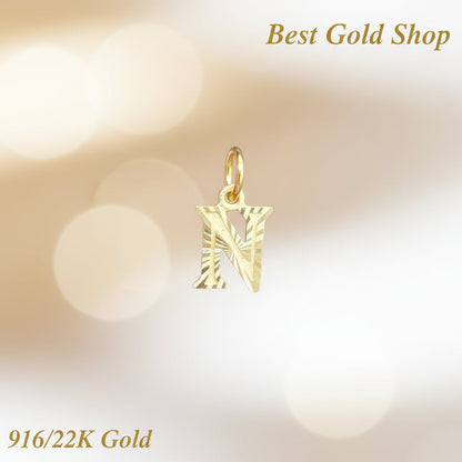 916 Gold Alphabet Pendant V3 by Best Gold ShopCharms & PendantsBest Gold Shop
