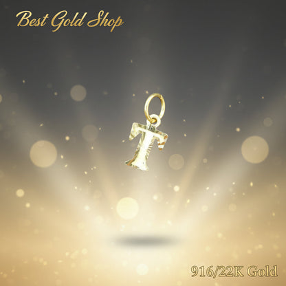 916 Gold Alphabet Pendant V3 by Best Gold ShopCharms & PendantsBest Gold Shop