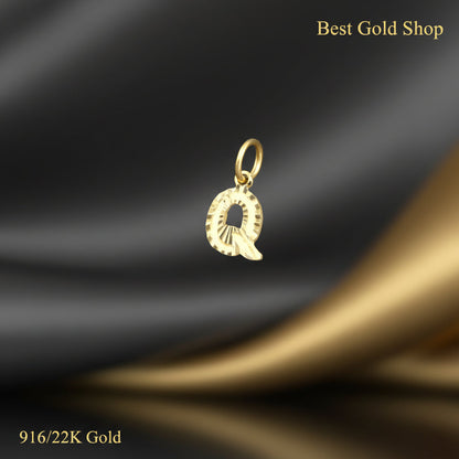 916 Gold Alphabet Pendant V3 by Best Gold ShopCharms & PendantsBest Gold Shop