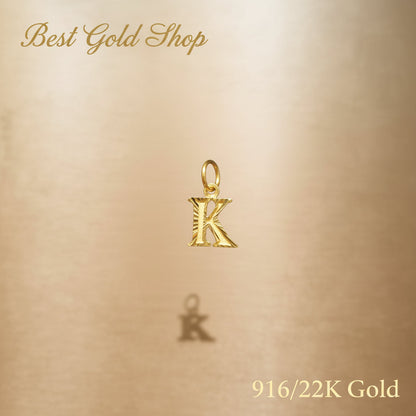 916 Gold Alphabet Pendant V8 by Best Gold ShopCharms & PendantsBest Gold Shop