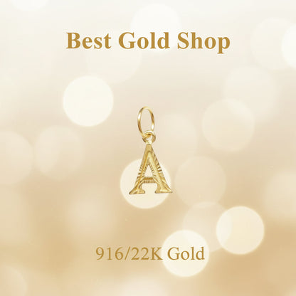 916 Gold Alphabet Pendant V8 by Best Gold ShopCharms & PendantsBest Gold Shop