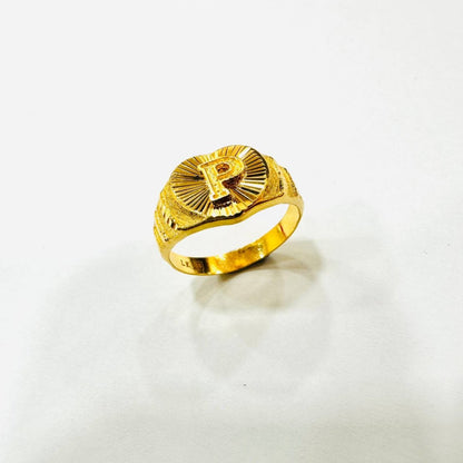 22k / 916 Gold Alphabet Ring Lightweight - Best Gold Shop 22k gold 22k gold ring 916 gold 916 gold