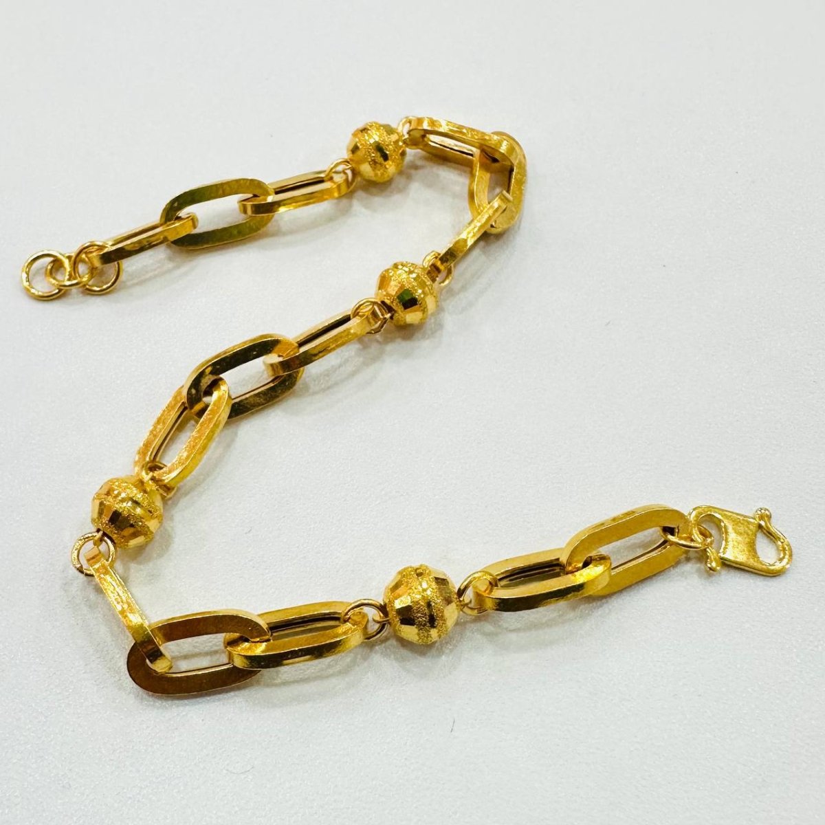 22K / 916 Gold Anchor beads Bracelet New Design - Best Gold Shop 22k gold 22k gold bracelet 916 gold Bracelets