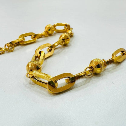22K / 916 Gold Anchor beads Bracelet New Design - Best Gold Shop 22k gold 22k gold bracelet 916 gold Bracelets