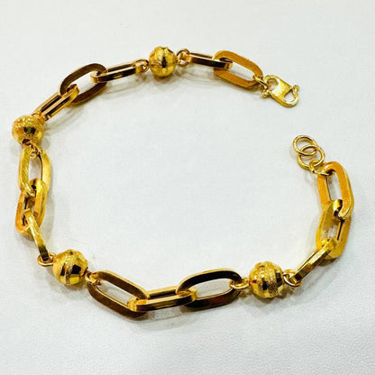 22K / 916 Gold Anchor beads Bracelet New Design - Best Gold Shop 22k gold 22k gold bracelet 916 gold Bracelets