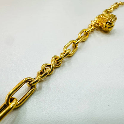 22k / 916 Gold Anchor Infinity Bracelet with Dangling Heart - Best Gold Shop 22k gold 22k gold bracelet 916 gold Bracelets