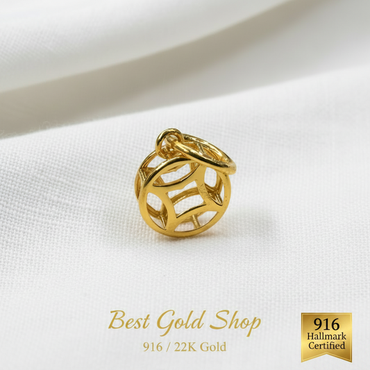 22k / 916 Gold Ancient Coin PendantCharms & PendantsBest Gold Shop