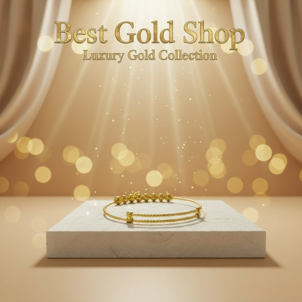 22k / 916 Gold Baby Bangle slim Design 4 - 22k gold 22k gold baby bangle 916 baby bangle Bracelets