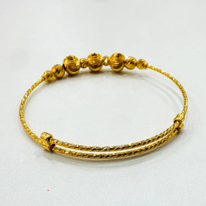 22k / 916 Gold Baby Bangle Slim Design Version 2 - 22k gold 22k gold baby bangle 916 baby bangle Bracelets