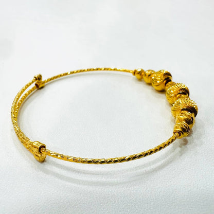 22k / 916 Gold Baby Bangle Slim Design Version 2 - 22k gold 22k gold baby bangle 916 baby bangle Bracelets
