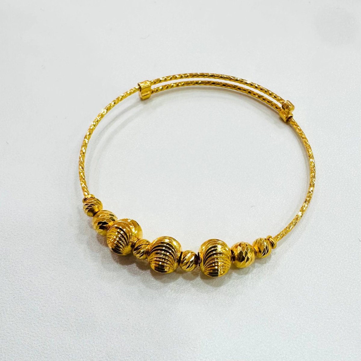 22k / 916 Gold Baby Bangle Slim Design Version 2 - 22k gold 22k gold baby bangle 916 baby bangle Bracelets