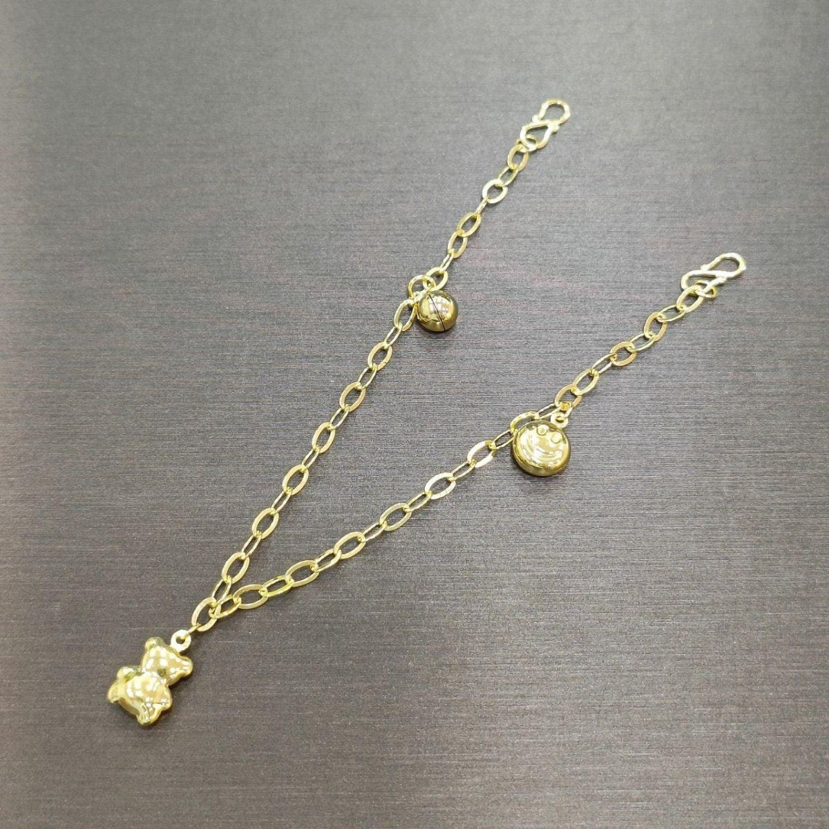 22k / 916 Gold Baby / Kids Anklet - Best Gold Shop 22k gold 22k Gold Baby Anklet 916 gold 916 gold