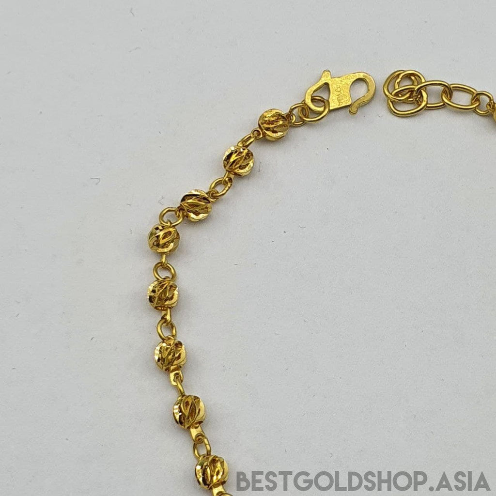 22k / 916 Gold ball bracelet V2-Bracelets-Best Gold Shop