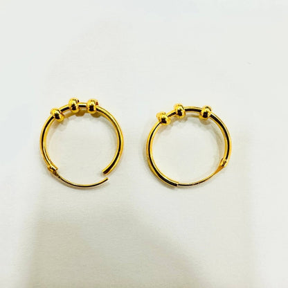 22k / 916 Gold Ball Loop Earring - Best Gold Shop 22k gold 22k gold earring 916 gold 916 gold