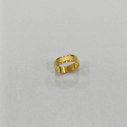 22k / 916 Gold Band Ring Matt Design-916 gold-Best Gold Shop
