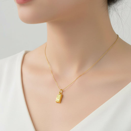 22K / 916 Gold Bar Pendant or Charm - 22k gold 22k Gold Charms 22k gold pendant Charms & Pendants