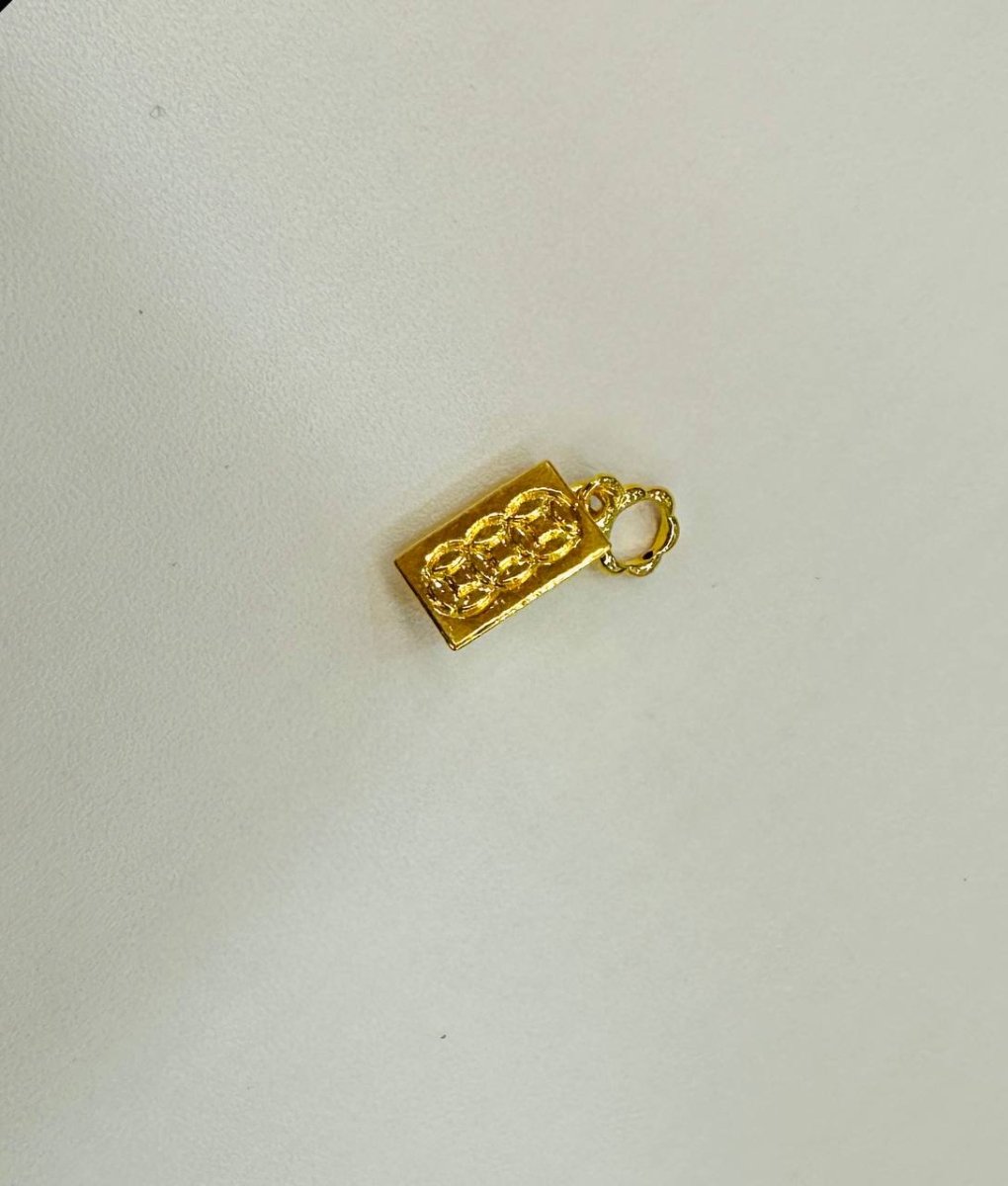 22K / 916 Gold Bar Pendant or Charm - Best Gold Shop 22k gold 22k Gold Charms 22k gold pendant Charms & Pendants
