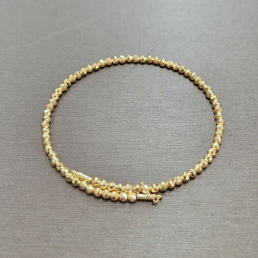 22k / 916 Gold Bead Bangle flexible - Best Gold Shop 22k gold 22k gold bangle 916 gold Bracelets