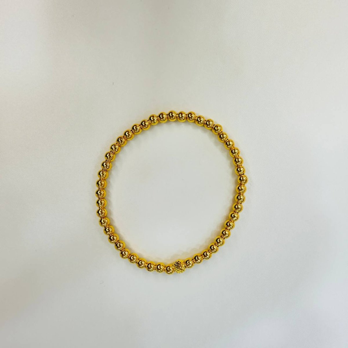 22K / 916 Gold Bead Bangle – Lightweight Elegant Design - Best Gold Shop 22k gold 22k gold bangle 22k gold bracelet Bracelets