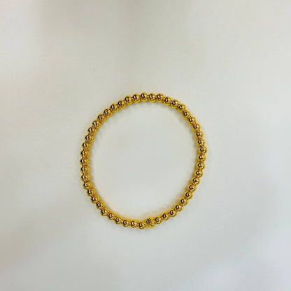 22K / 916 Gold Bead Bangle – Lightweight Elegant Design - Best Gold Shop 22k gold 22k gold bangle 22k gold bracelet Bracelets