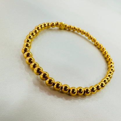 22K / 916 Gold Bead Bangle – Lightweight Elegant Design - Best Gold Shop 22k gold 22k gold bangle 22k gold bracelet Bracelets