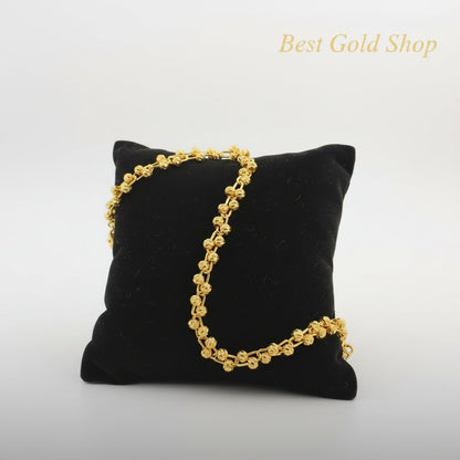 22k / 916 Gold Bead Link Bracelet V5 - 22k gold 22k gold bracelet 916 gold Bracelets