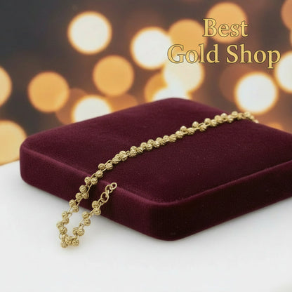 22k / 916 Gold Bead Link Bracelet V5 - 22k gold 22k gold bracelet 916 gold Bracelets