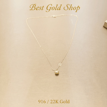 22k / 916 Gold Bell Design Necklace (no Sound) by Best Gold ShopNecklacesBest Gold Shop
