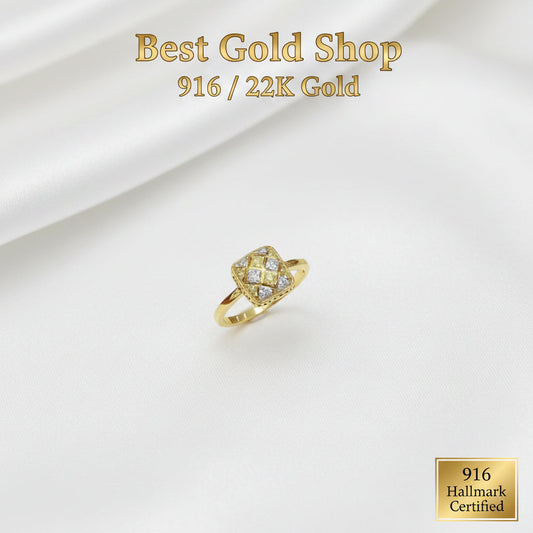 22k / 916 Gold Biscot Ring Version 1 (2 Tone)RingsBest Gold Shop