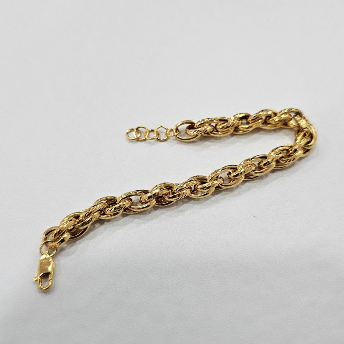 22k / 916 Gold Bold Textured Bracelet by Best Gold Shop - Best Gold Shop 22k gold 22k gold bracelet 916 gold Bracelets