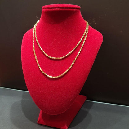 22k / 916 Gold Box Cutting Necklace - Best Gold Shop 22k gold 22k gold chain 22k gold necklace Necklaces