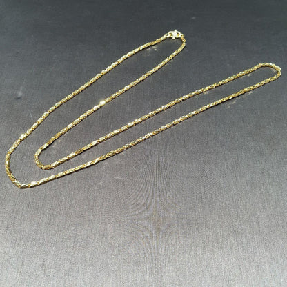 22k / 916 Gold Box Cutting Necklace-Necklaces-Best Gold Shop