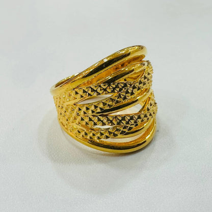 22k / 916 Gold Cavernous Ring New Design - Best Gold Shop 22k gold 22k gold ring 916 gold Rings