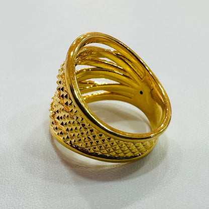 22k / 916 Gold Cavernous Ring New Design - Best Gold Shop 22k gold 22k gold ring 916 gold Rings