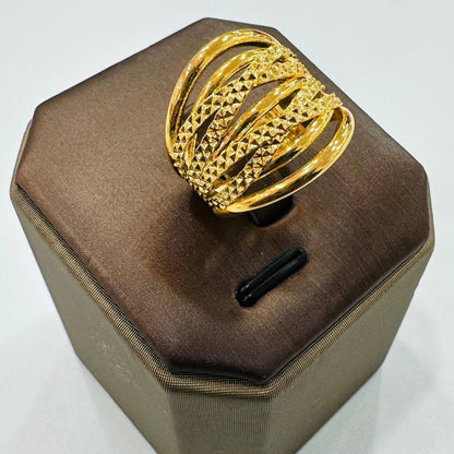 22k / 916 Gold Cavernous Ring New Design - Best Gold Shop 22k gold 22k gold ring 916 gold Rings