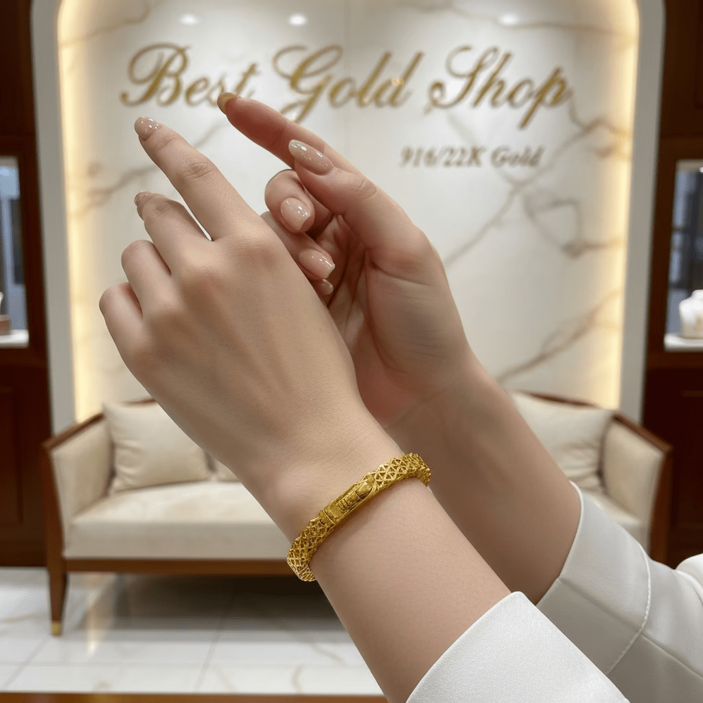 22K / 916 Gold Celestial Bangle by Best Gold ShopBraceletsBest Gold Shop