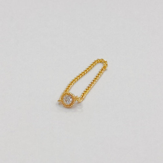 22k / 916 Gold Chain Diamond Ring - Best Gold Shop 22k gold 22k gold ring 916 gold 916 gold