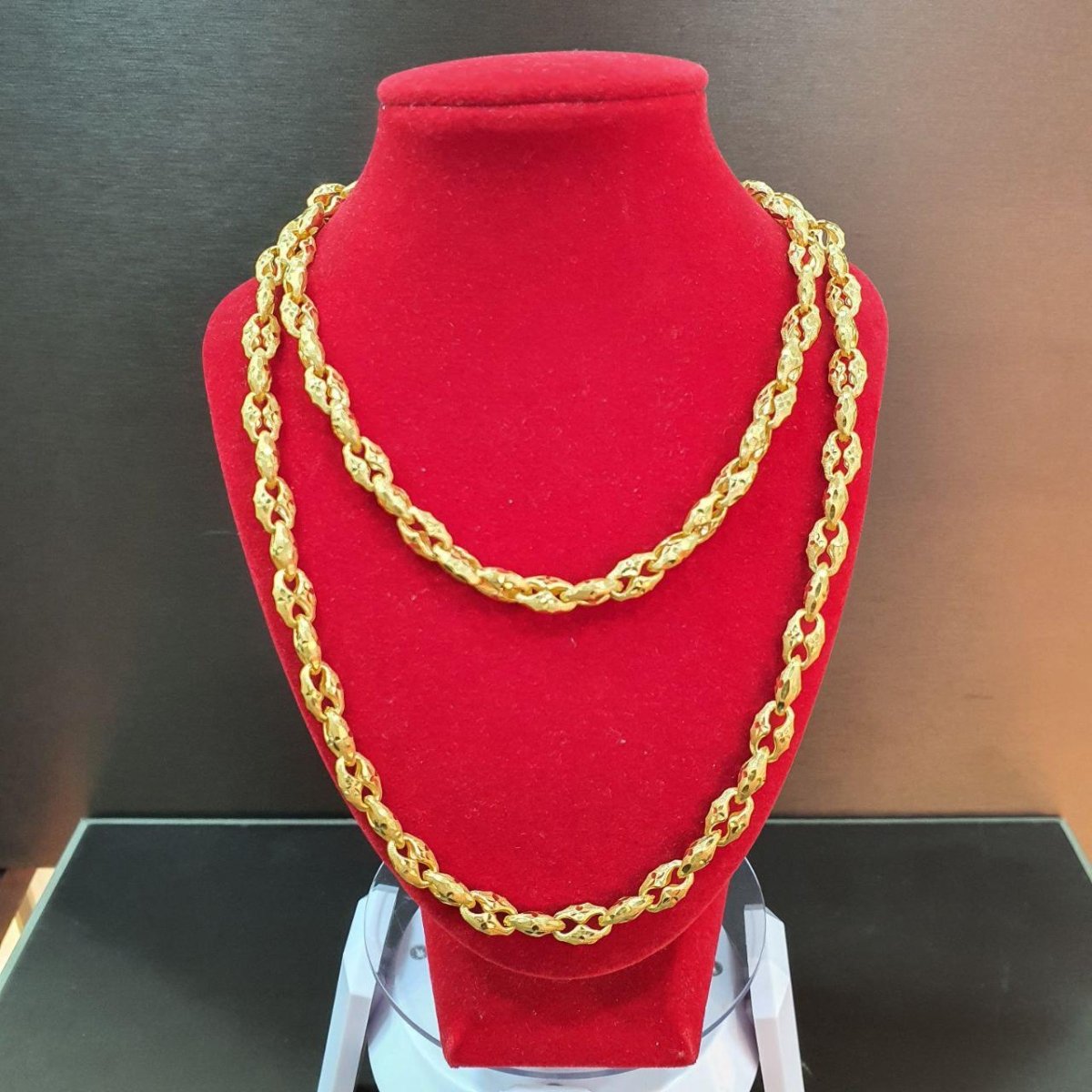 22K / 916 Gold Clip Sandy Necklace - Best Gold Shop 22k gold 22k gold chain 22k gold necklace Necklaces