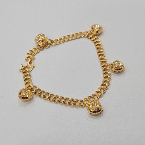 22k / 916 Gold Coco Dangling Heart Bracelet by Best Gold Shop - Best Gold Shop 22k gold 22k gold bracelet 916 gold Bracelets