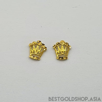 22k / 916 Gold Crown Earring - Best Gold Shop 22k gold 22k gold earring 916 gold 916 gold