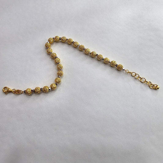 22k / 916 Gold Cutting Ball Bracelet 2 tone by Best Gold Shop - Best Gold Shop 22k gold 22k gold bracelet 916 gold Bracelets