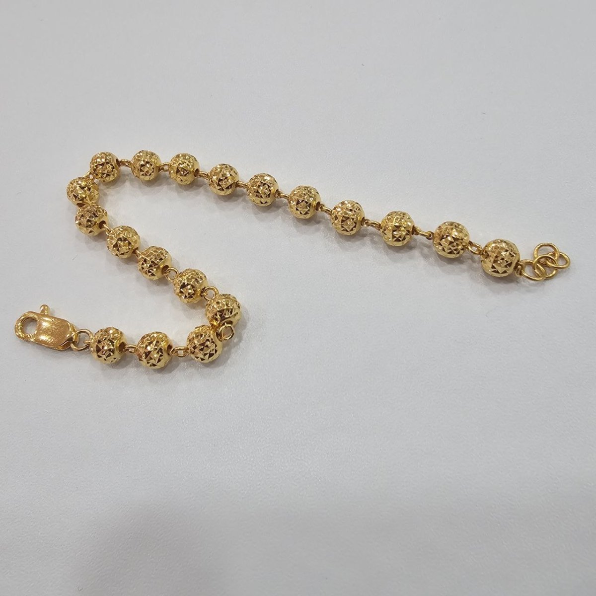 22k / 916 Gold Cutting Bead Design Bracelet V2 - 22k gold 22k gold bracelet 916 gold Bracelets