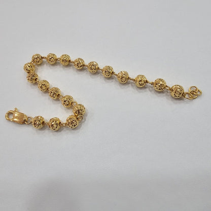 22k / 916 Gold Cutting Bead Design Bracelet V2 - 22k gold 22k gold bracelet 916 gold Bracelets