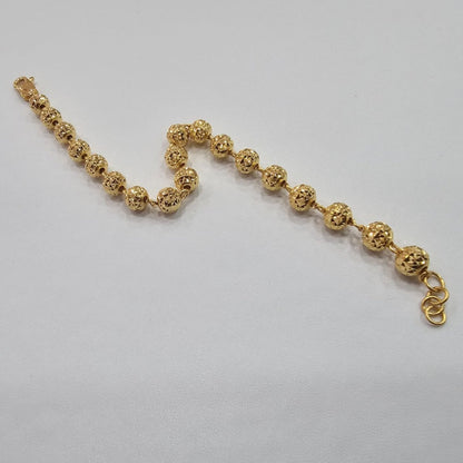 22k / 916 Gold Cutting Bead Design Bracelet V2 - 22k gold 22k gold bracelet 916 gold Bracelets